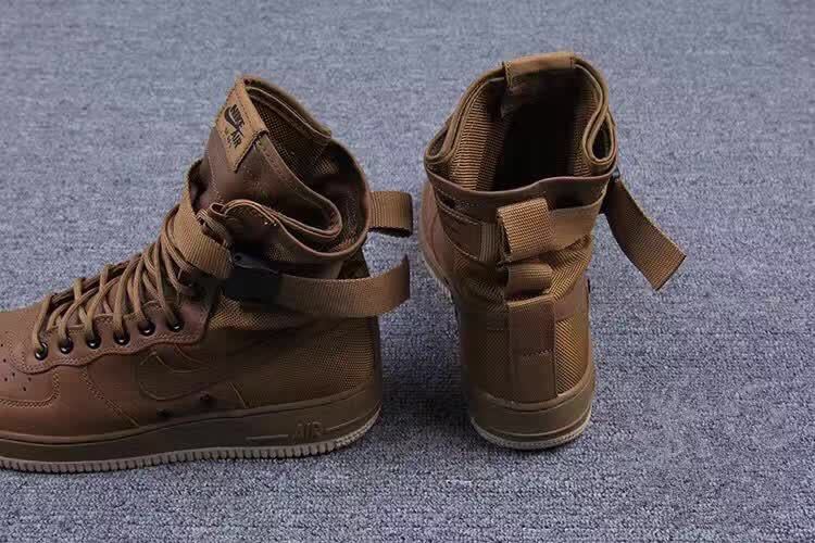 Nike Special Forces Air Force Boots Faded Olive Gum Light Brown Men Shoes